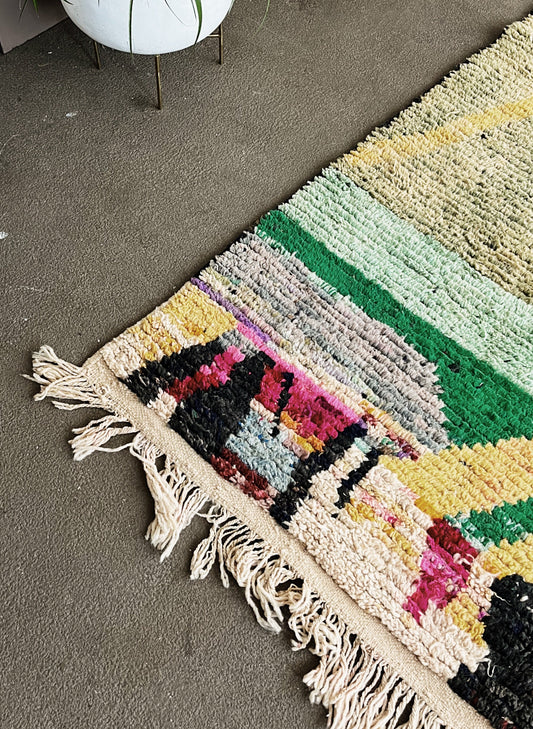 Vintage Boujda Berber Wool Rug