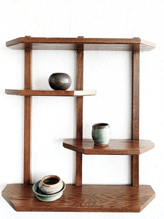 Vintage Oak Wall Shelf