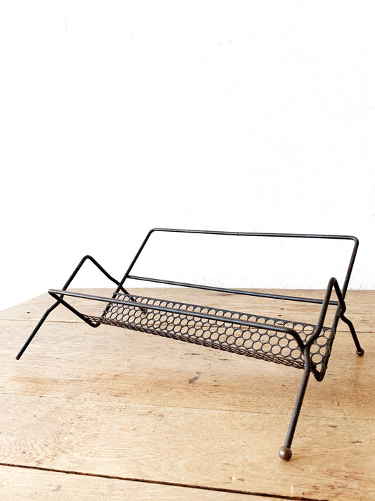 Mid Century Tabletop Book Rack