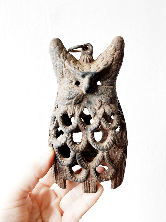 Vintage Cast Iron Owl