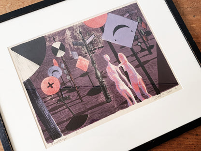 Mid Century Original Framed Art