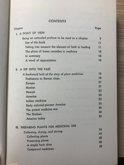 Using Plants for Healing Vintage Book