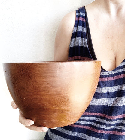Vintage Teak Salad Bowl