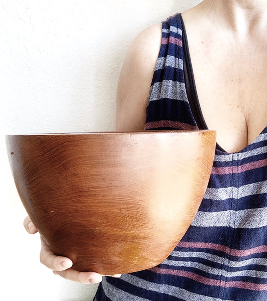 Vintage Teak Salad Bowl