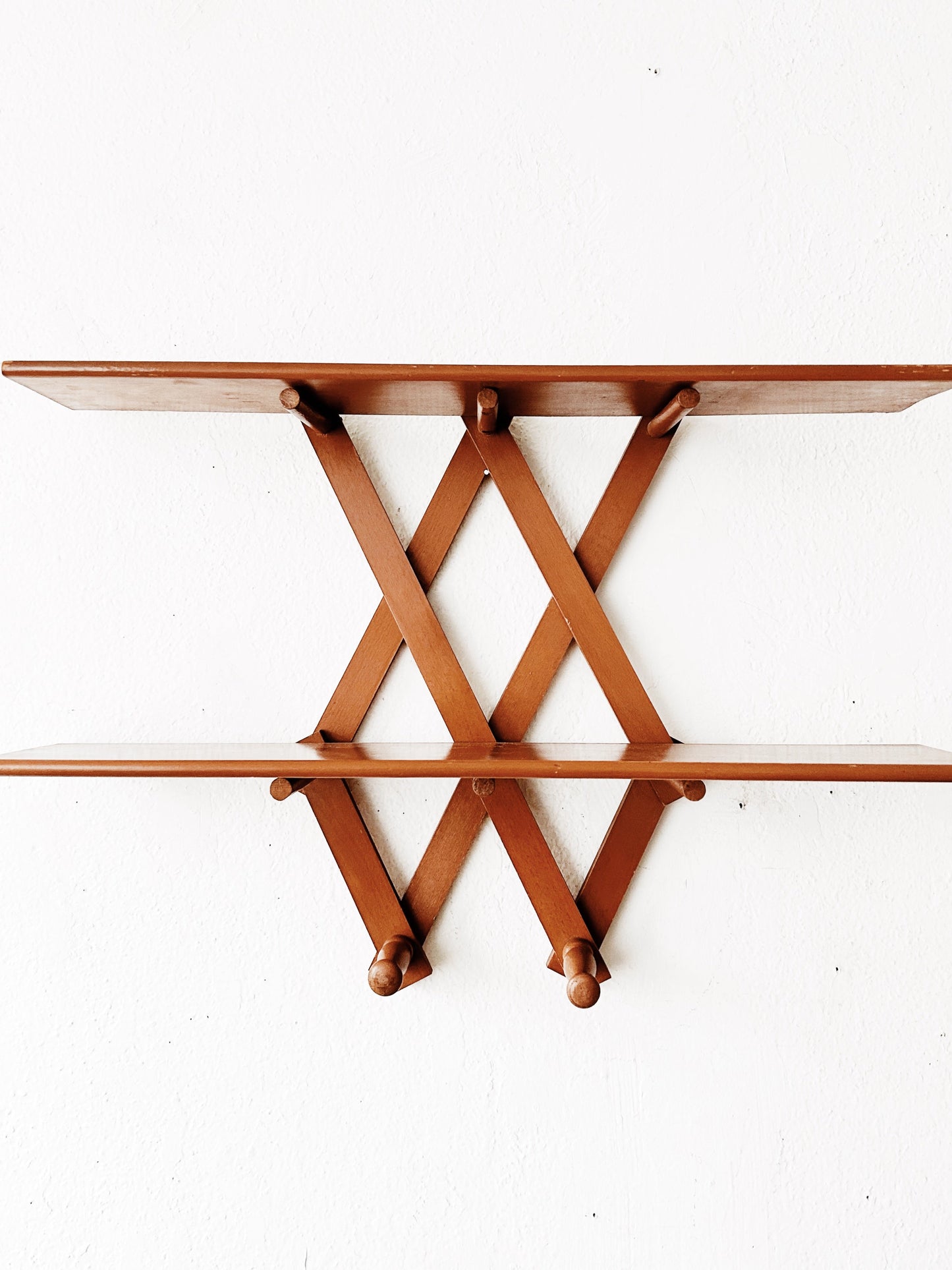 Vintage Wood Folk Shelf