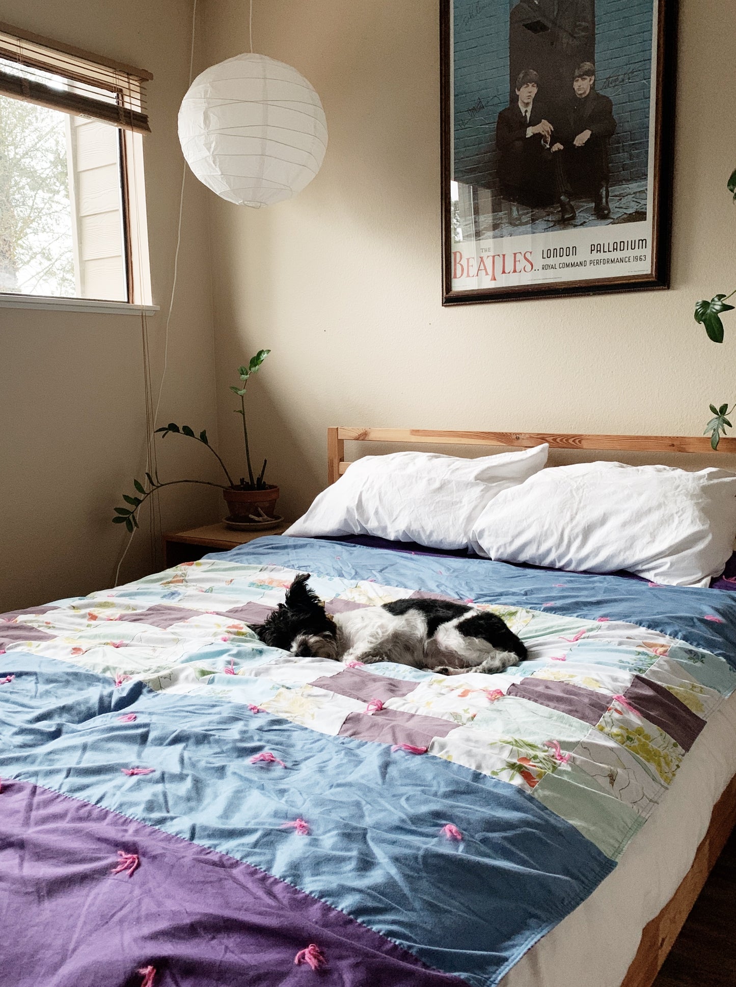 Vintage Handmade Cotton Patchwork Quilt