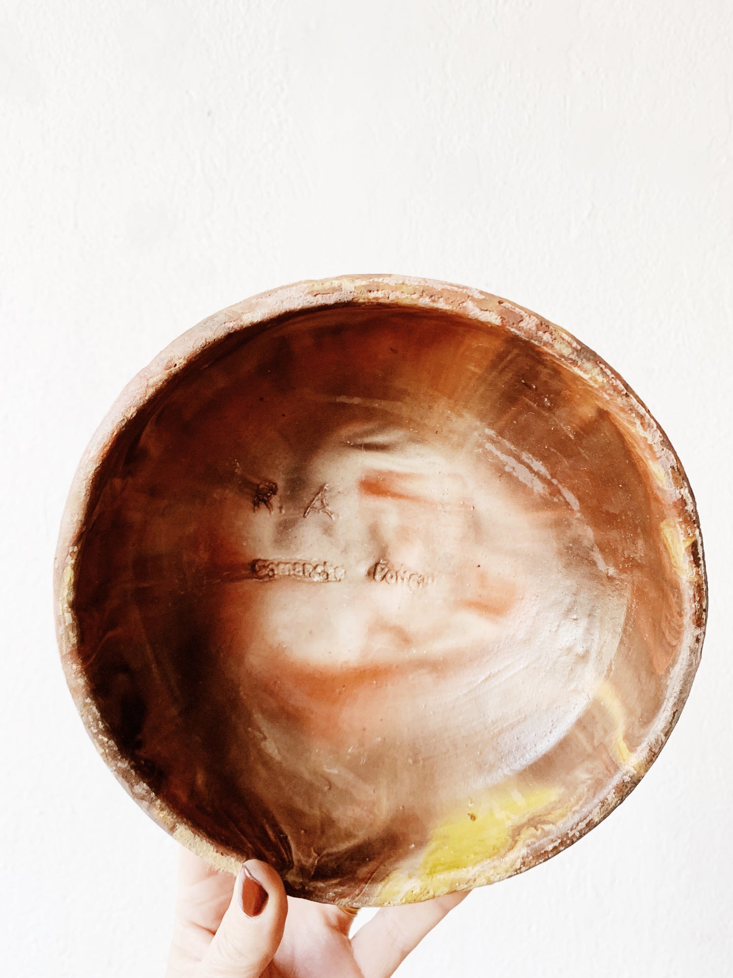 Vintage Swirl Pottery Dish