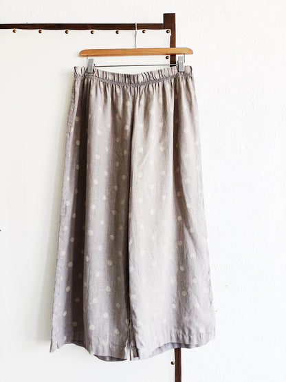 Contemporary Polka Dot Linen Pant