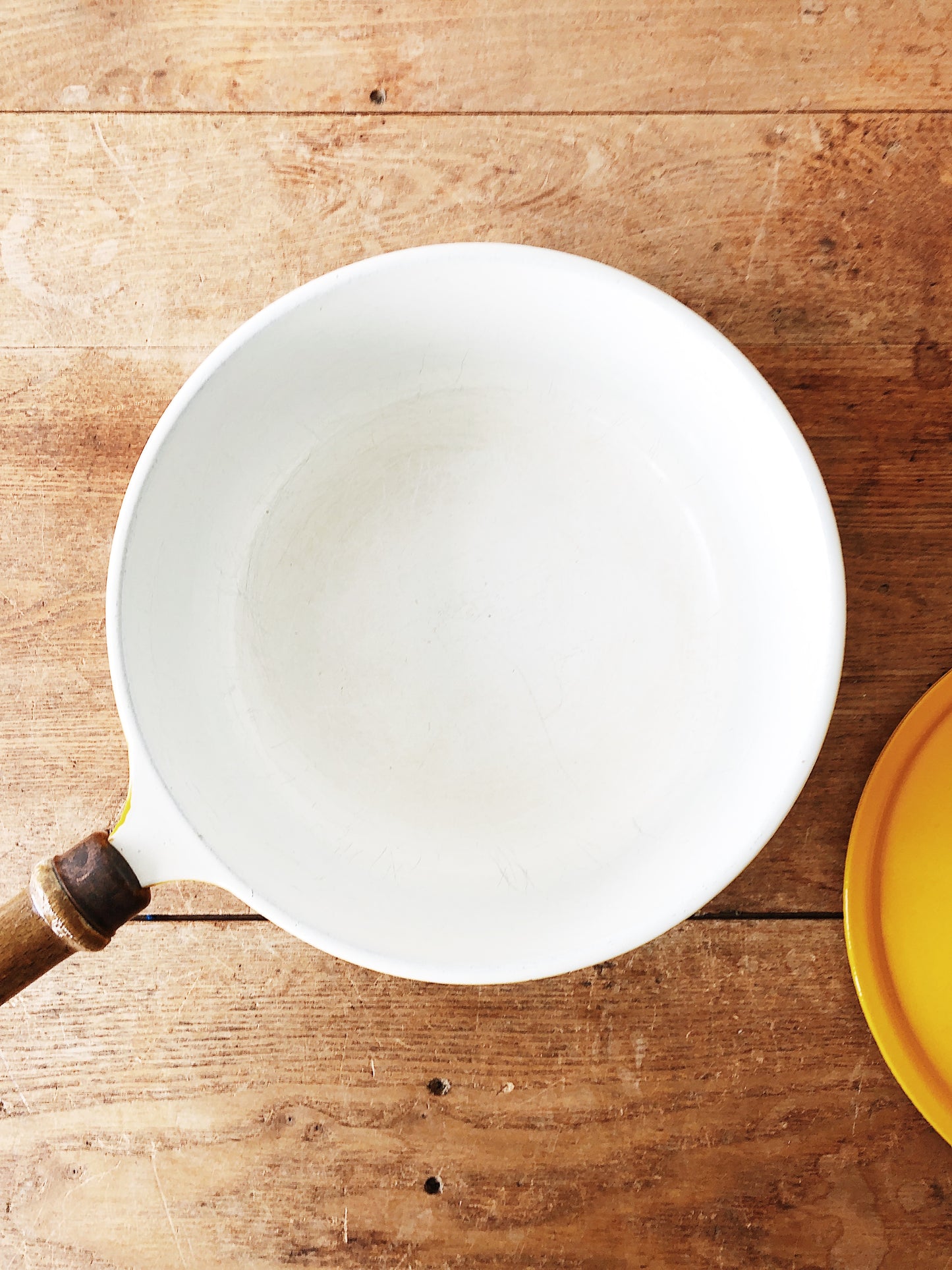 Vintage Descoware Enamel Cast Iron Sauce Pot