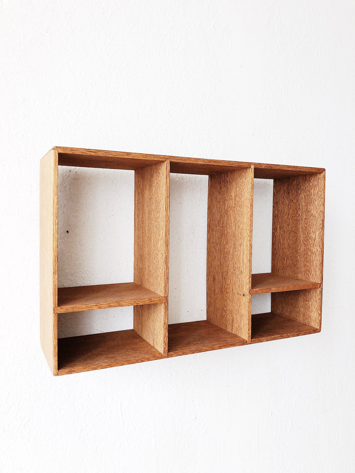 Vintage Divided Cubby Shelf