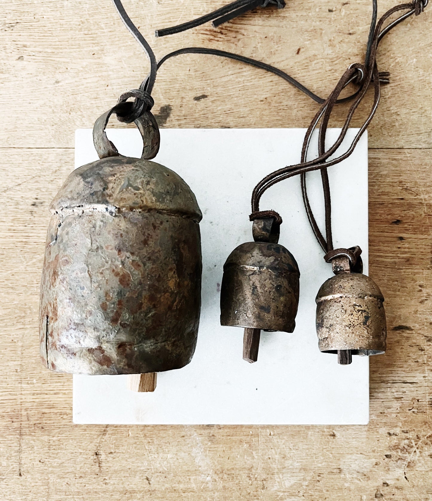 Trio of Antique Temple Bells