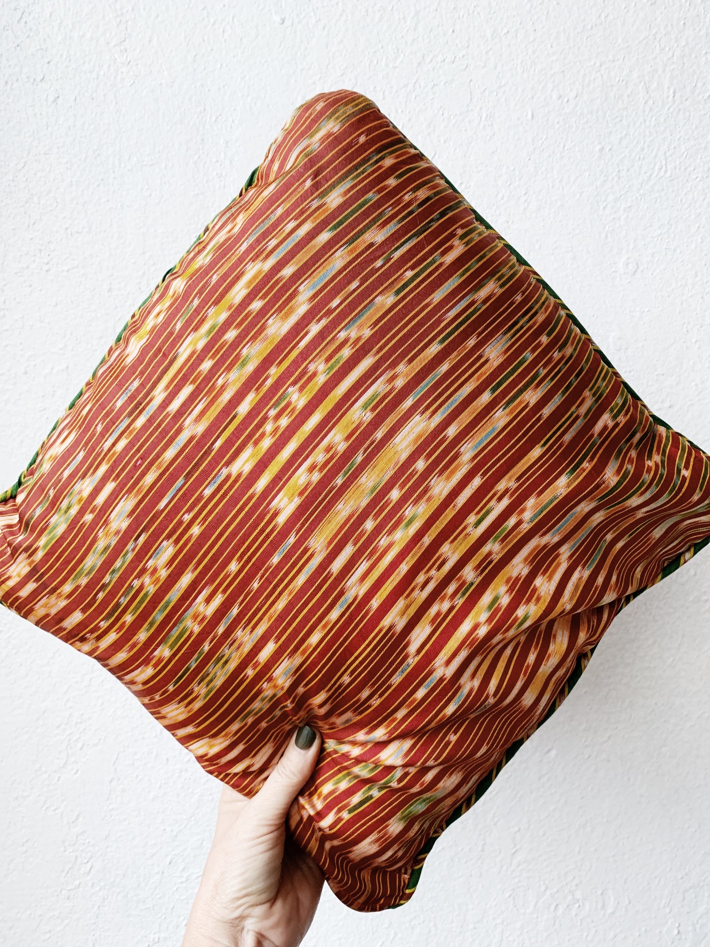 Vintage Silk Batik Pillow