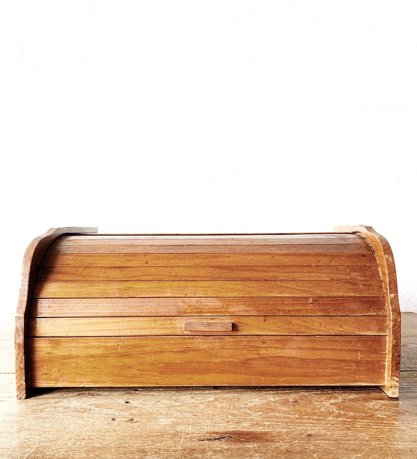 Vintage Tambour Storage Box