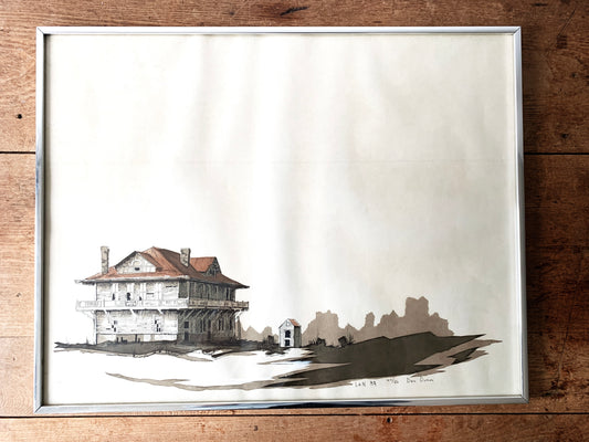 Original Mid Century Dan Dunn Watercolor