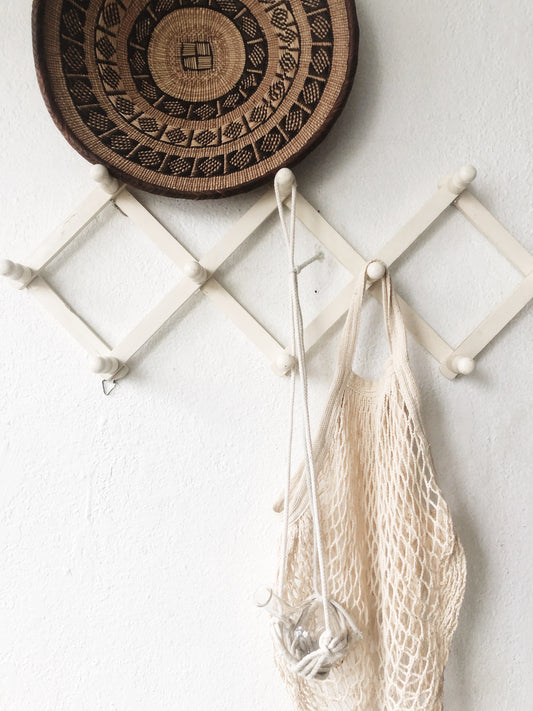 Vintage White Accordion Rack