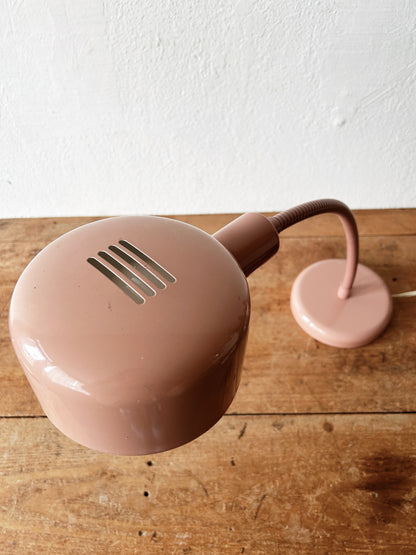 Vintage Pink Metal Task Lamp