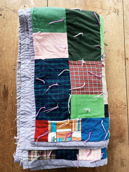 Vintage Handmade Cotton Quilt