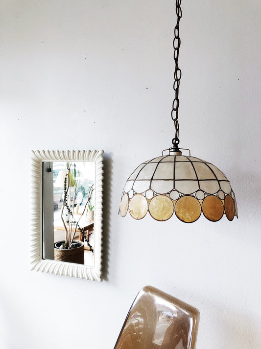 Vintage Capiz Hanging Lamp