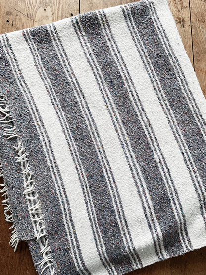 Vintage Striped Beach / Camp Blanket