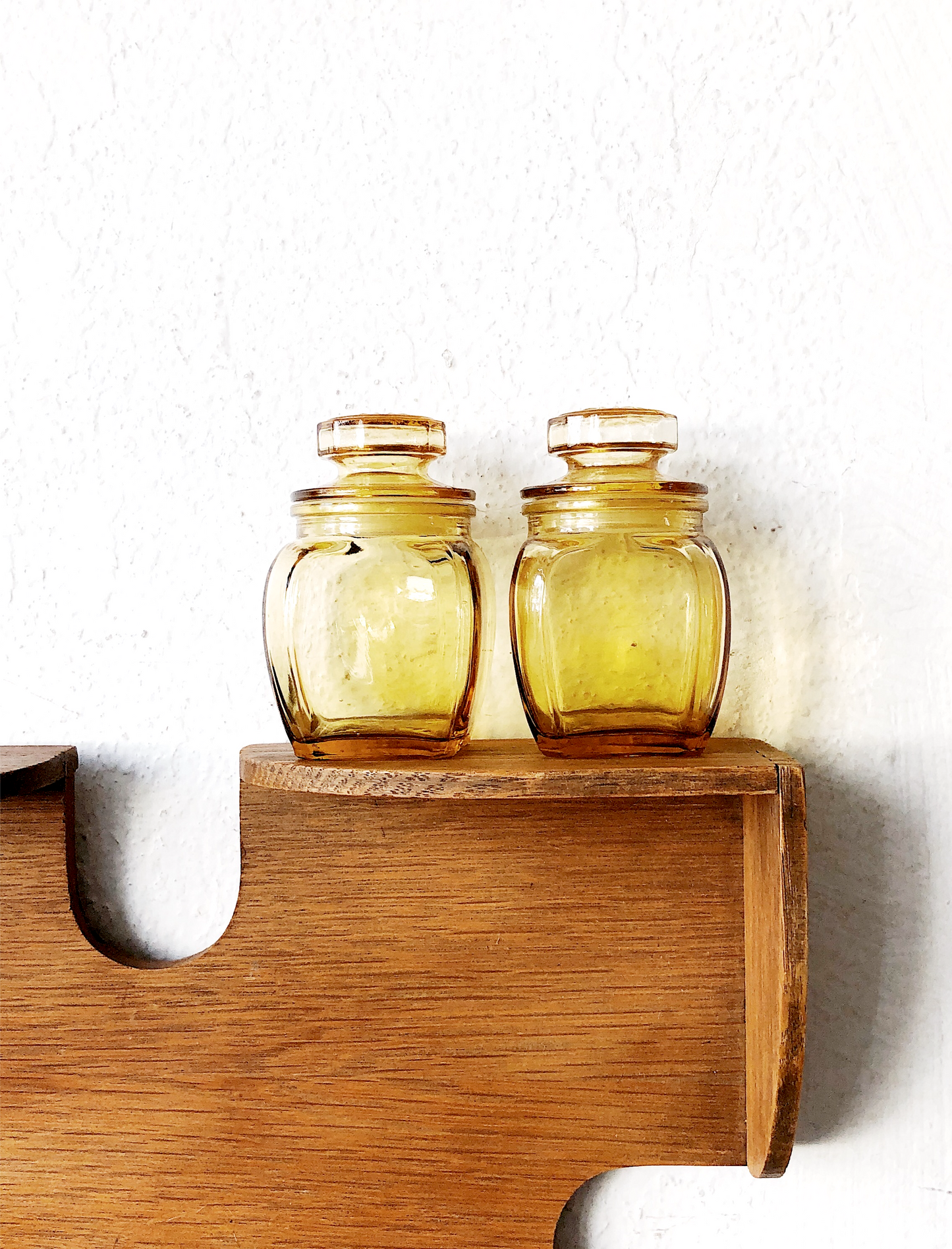 Pair of Vintage Glass Apothecary Jars