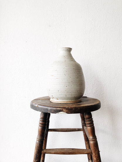 Large Vintage Handmade Matte Pottery Vase