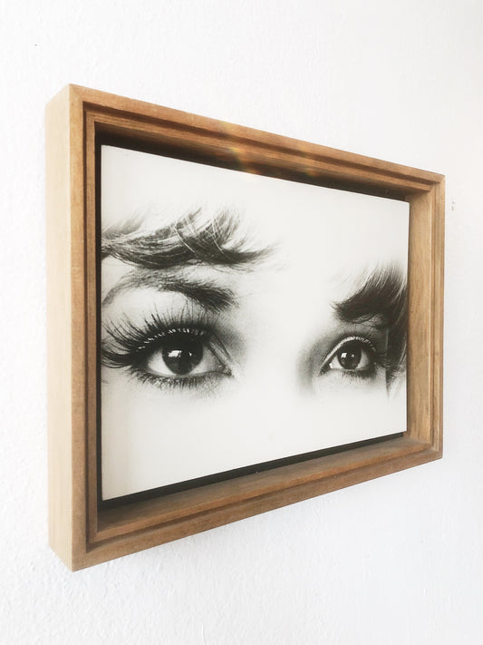 Vintage Pressed Litho Eyes Print