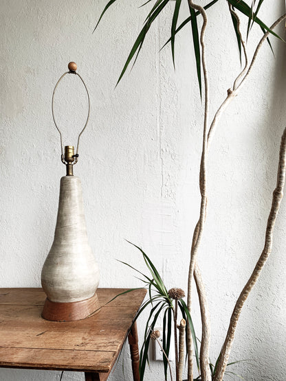 Large Vintage Pottery Lamp