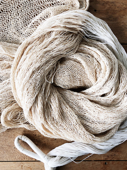 Vintage Cotton Net Hammock and Pillow