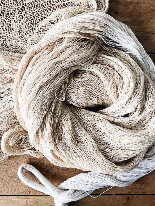 Vintage Cotton Net Hammock and Pillow