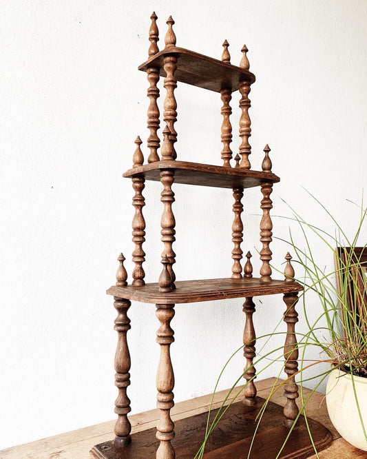 Vintage Ornate Spindle Shelf