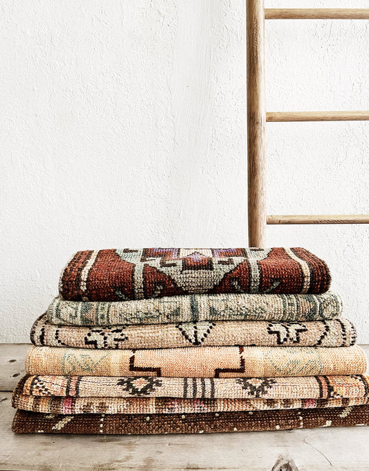 Vintage Turkish Mini Rug
