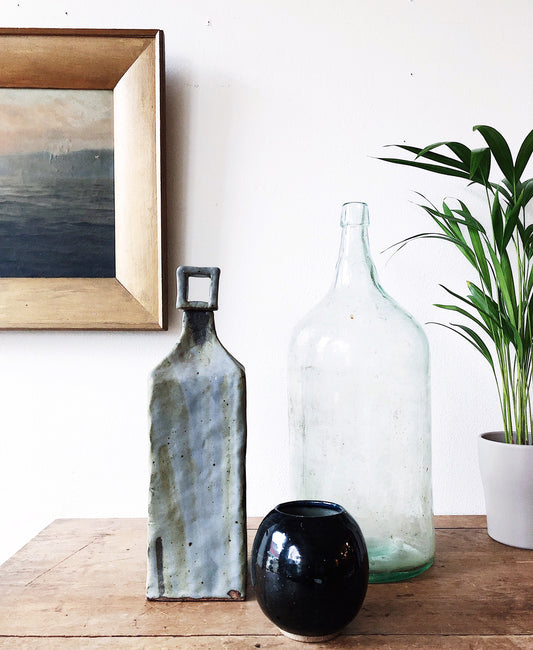 Large Green Glass Demijohn