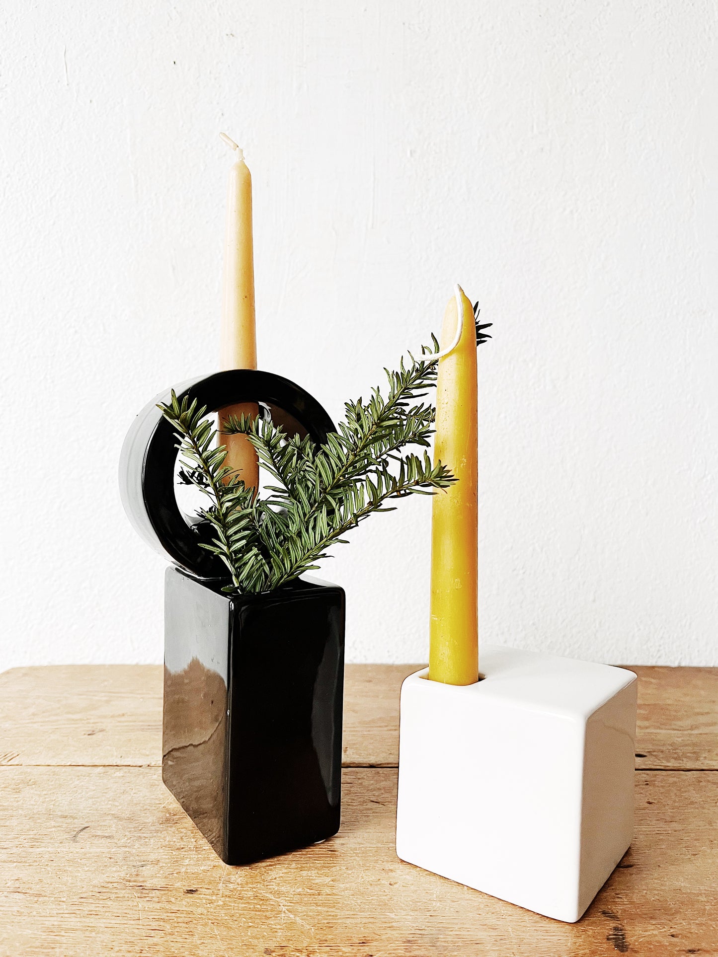 Vintage Post Modern Ceramic Candle Holder