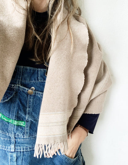 Soft Vintage Wool Lap Blanket