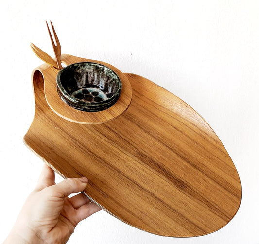 Mid Century Swedish Bentwood Server