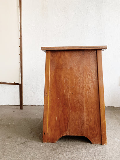 Vintage Handmade Nightstand/ Side Table