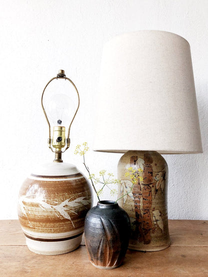 Vintage Pottery Lamp