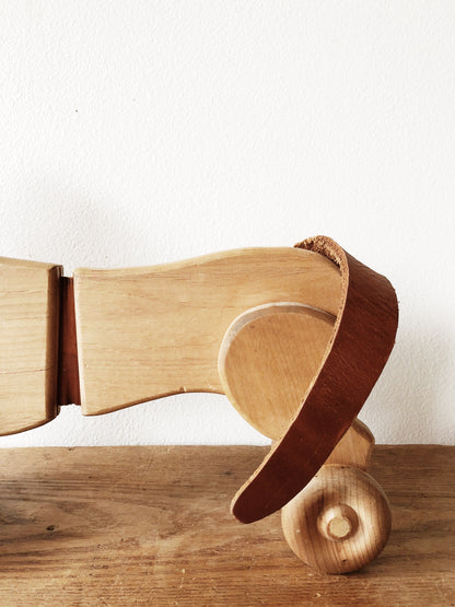 Vintage Dachshund Pull Toy