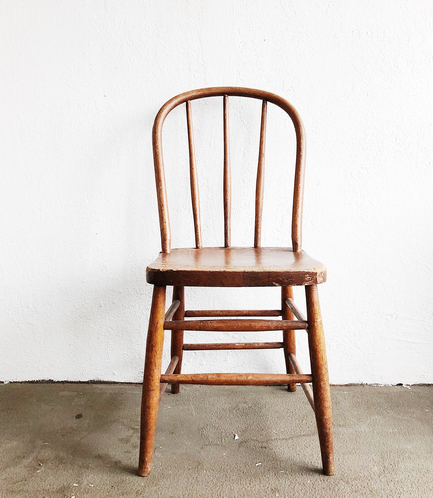 Antique Wood Spindle Chair