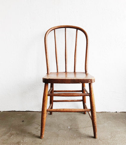 Antique Wood Spindle Chair