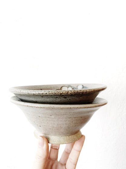 Vintage Handmade Stoneware Bowls