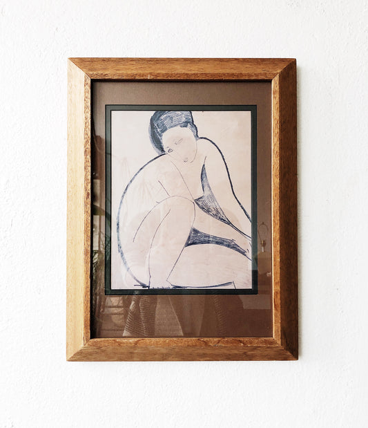 Vintage Mid Century Framed Lithograph