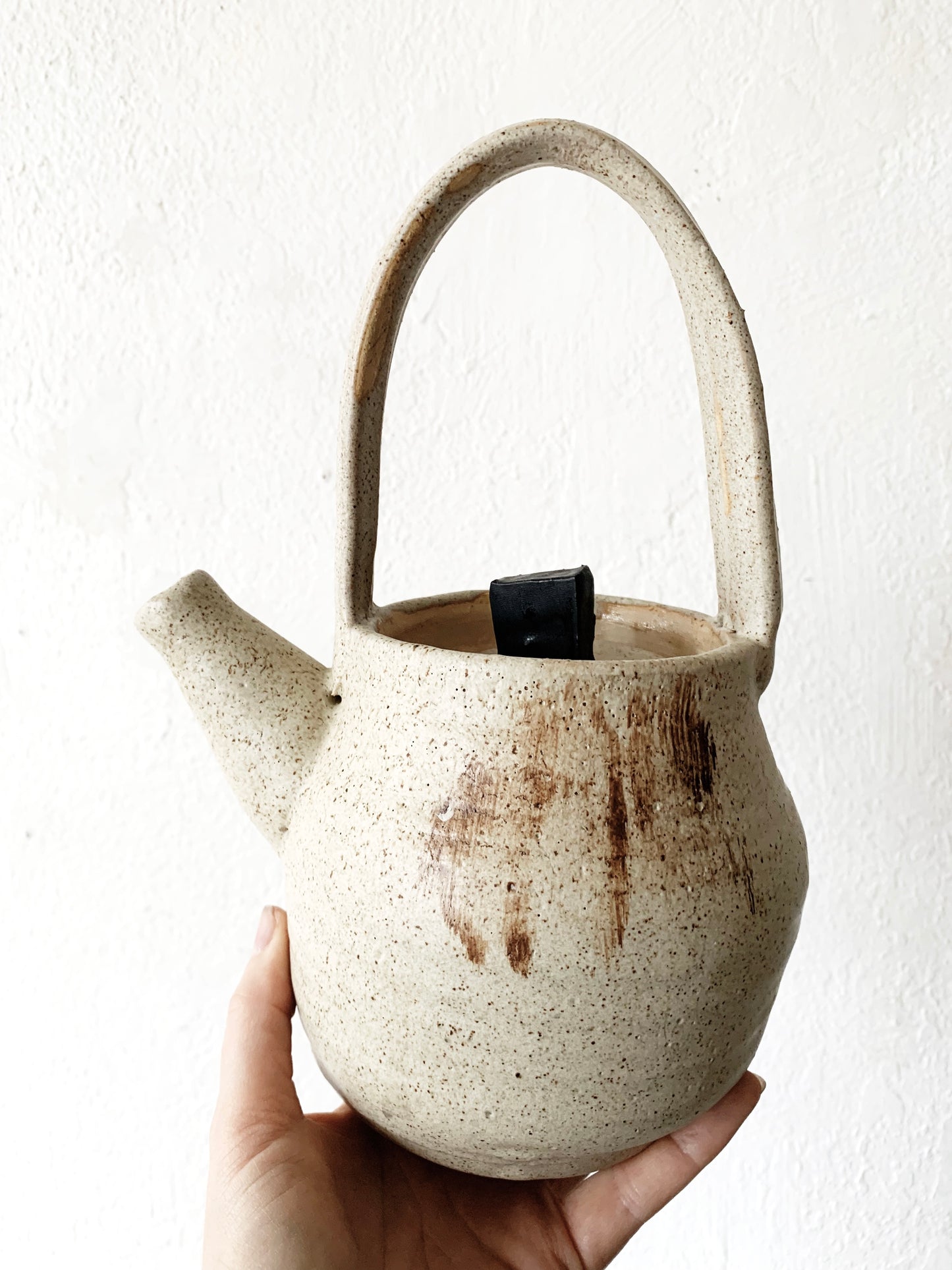 Vintage Handmade Ceramic Teapot