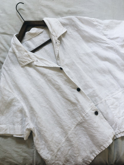 Boxy Linen Button Down