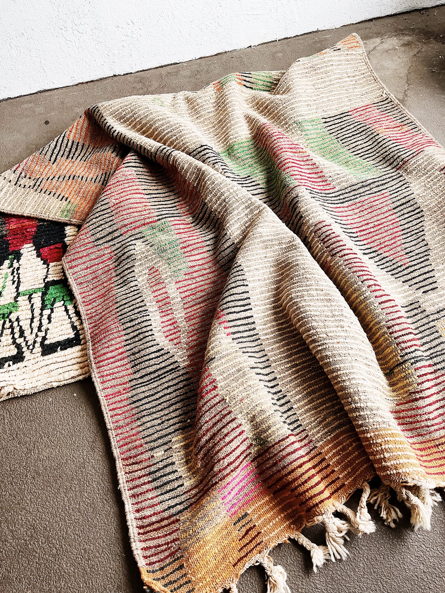 Large Vintage Moroccan Wool Rug