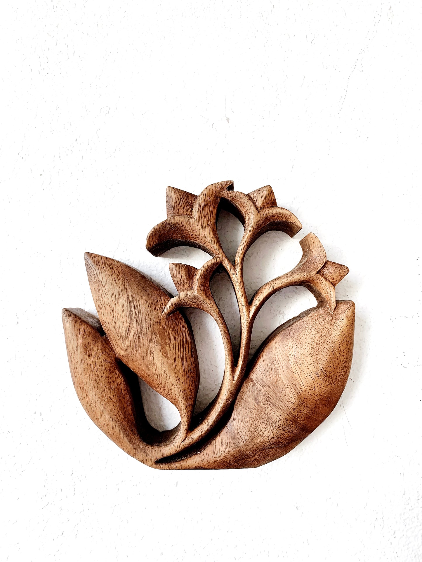 Vintage Carved Wood Sculpture