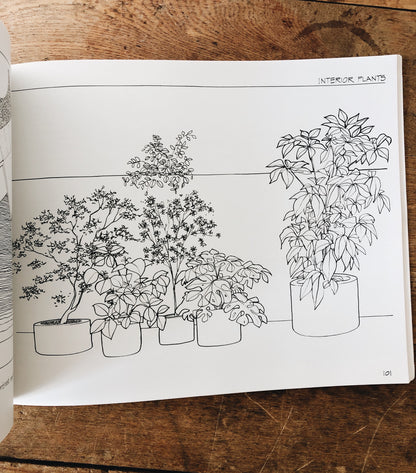 Vintage Architectural Drawing Book