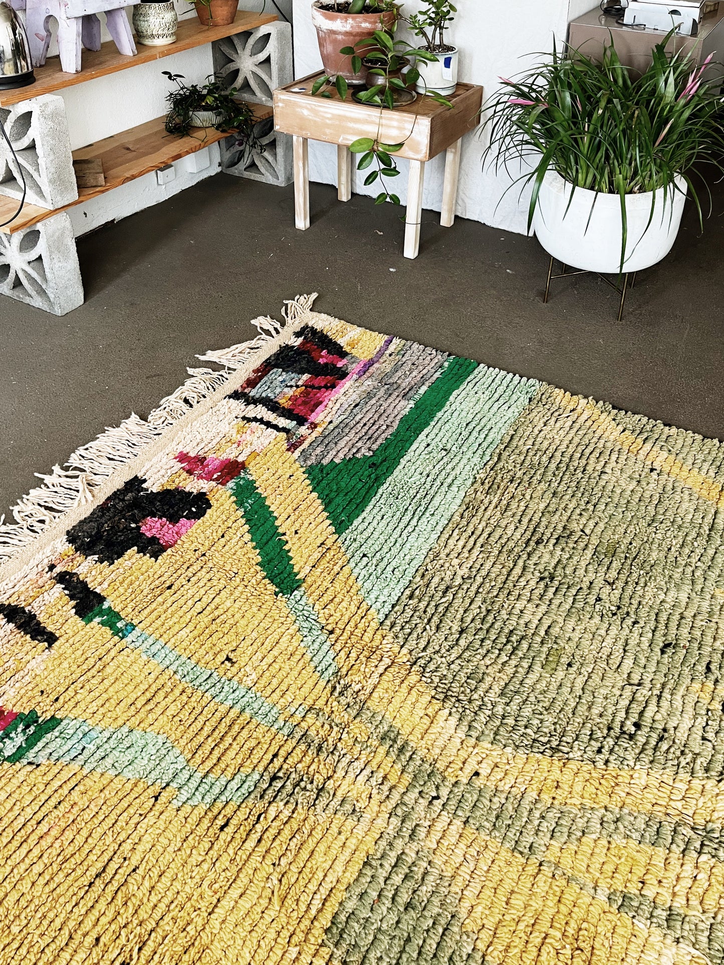 Vintage Boujda Berber Wool Rug