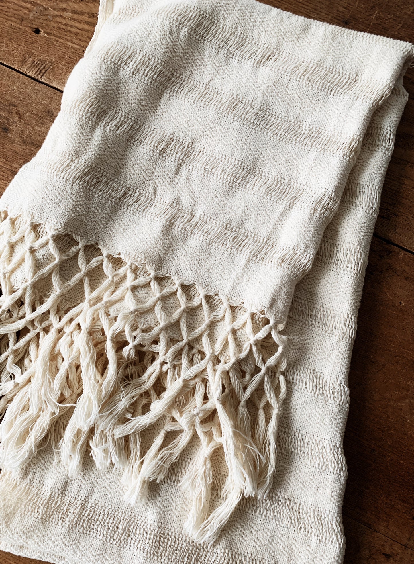 Woven Cotton Scarf / Textile
