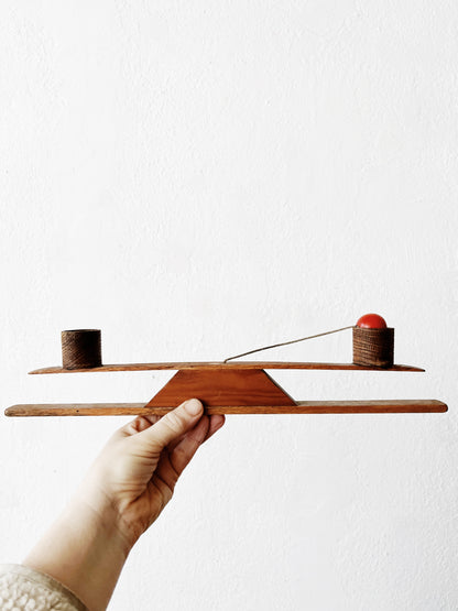 Handmade Vintage Cup and Ball Game